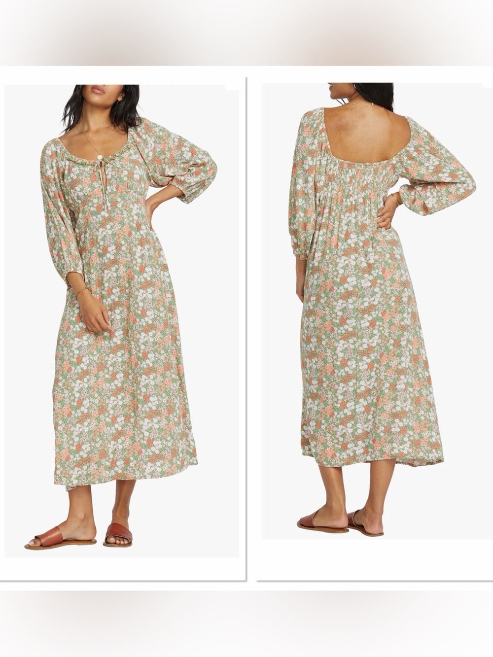 Billabong Dream All Day Floral Midi Dress - Picture 2 of 10